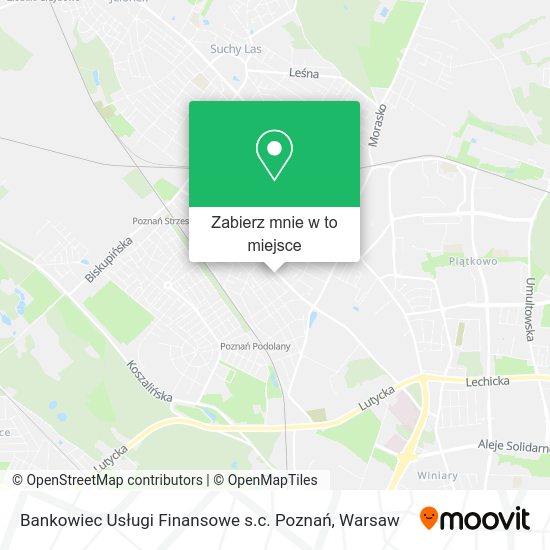 Mapa Bankowiec Usługi Finansowe s.c. Poznań