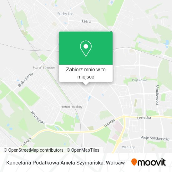 Mapa Kancelaria Podatkowa Aniela Szymańska