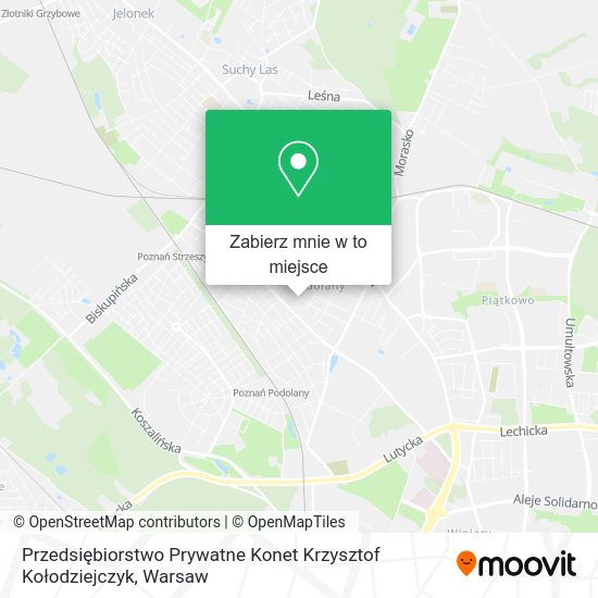 Mapa Przedsiębiorstwo Prywatne Konet Krzysztof Kołodziejczyk