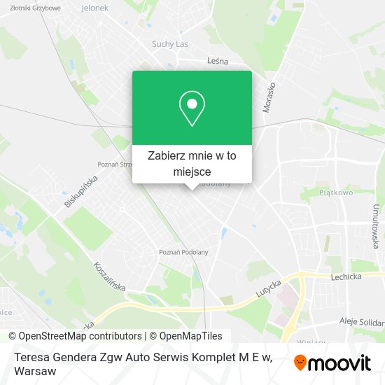 Mapa Teresa Gendera Zgw Auto Serwis Komplet M E w