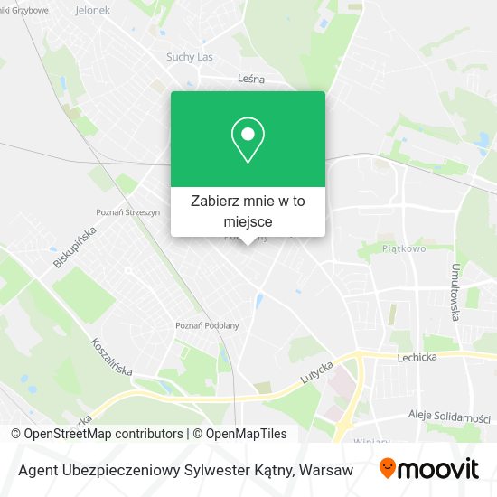 Mapa Agent Ubezpieczeniowy Sylwester Kątny