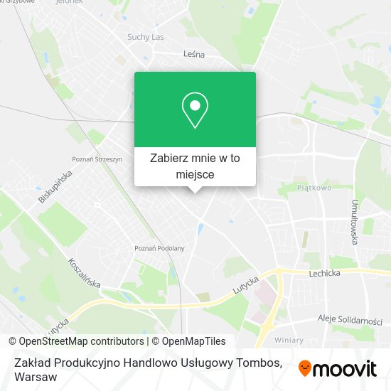 Mapa Zakład Produkcyjno Handlowo Usługowy Tombos