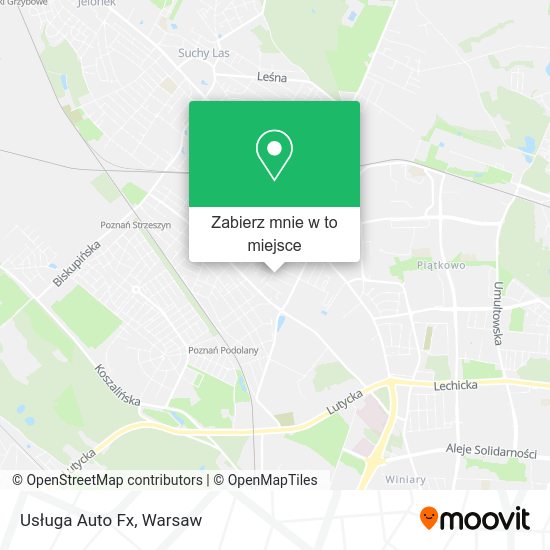 Mapa Usługa Auto Fx