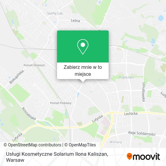 Mapa Usługi Kosmetyczne Solarium Ilona Kaliszan