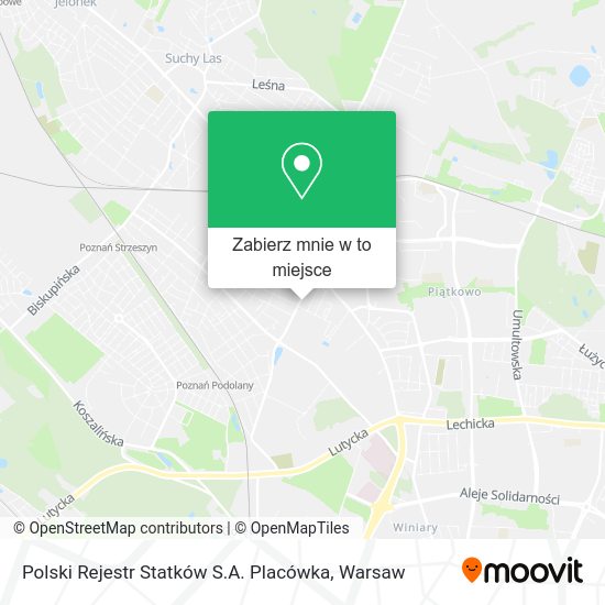 Mapa Polski Rejestr Statków S.A. Placówka