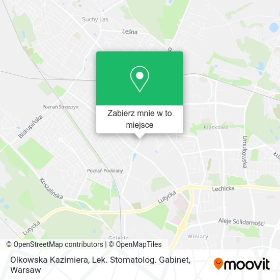 Mapa Olkowska Kazimiera, Lek. Stomatolog. Gabinet