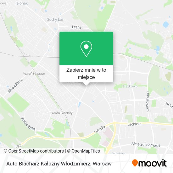 Mapa Auto Blacharz Kałużny Włodzimierz