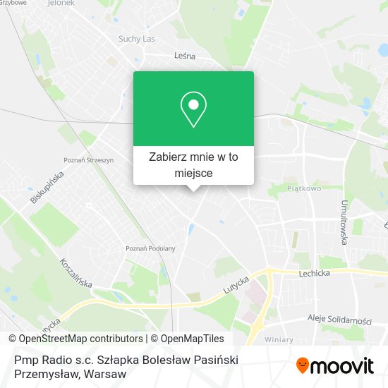 Mapa Pmp Radio s.c. Szłapka Bolesław Pasiński Przemysław