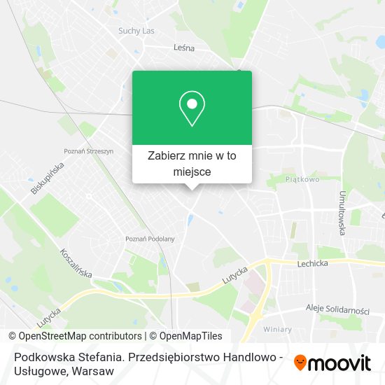 Mapa Podkowska Stefania. Przedsiębiorstwo Handlowo - Usługowe