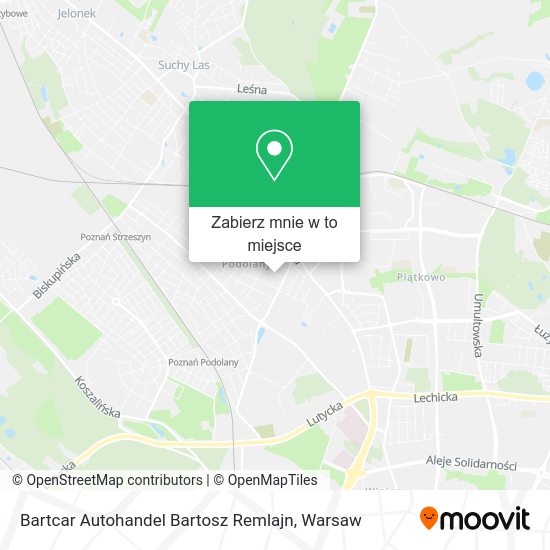 Mapa Bartcar Autohandel Bartosz Remlajn