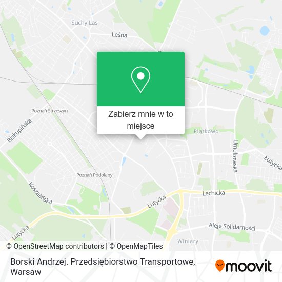 Mapa Borski Andrzej. Przedsiębiorstwo Transportowe