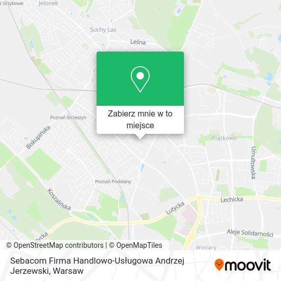 Mapa Sebacom Firma Handlowo-Usługowa Andrzej Jerzewski