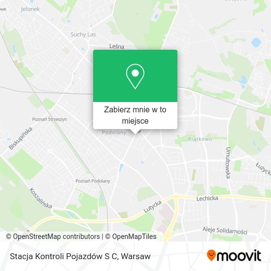 Mapa Stacja Kontroli Pojazdów S C