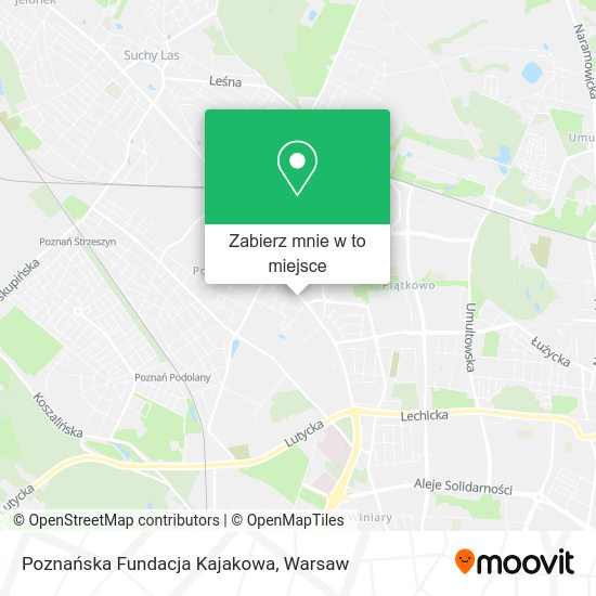 Mapa Poznańska Fundacja Kajakowa