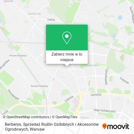 Mapa Berberys. Sprzedaż Roślin Ozdobnych i Akcesoriów Ogrodowych