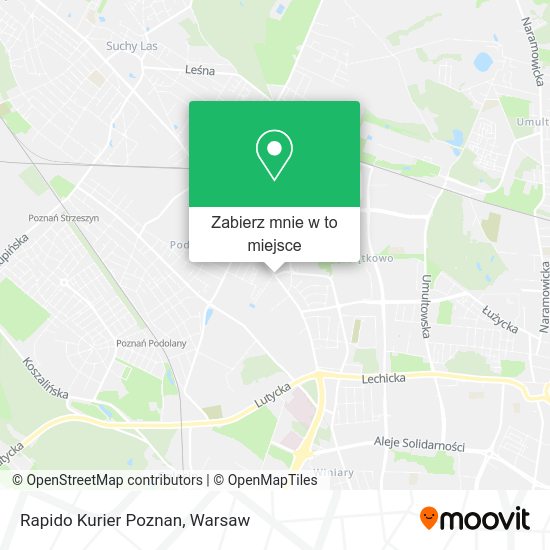 Mapa Rapido Kurier Poznan