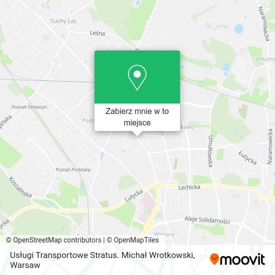 Mapa Usługi Transportowe Stratus. Michał Wrotkowski