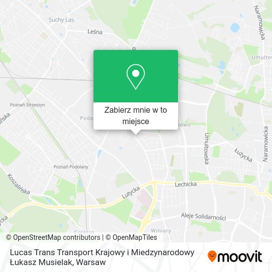 Mapa Lucas Trans Transport Krajowy i Miedzynarodowy Łukasz Musielak