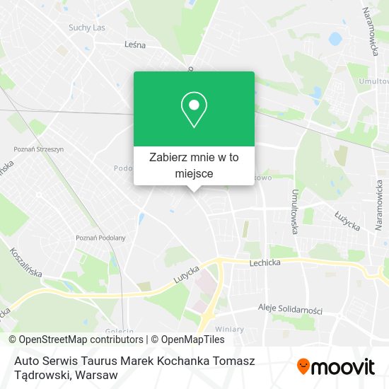 Mapa Auto Serwis Taurus Marek Kochanka Tomasz Tądrowski