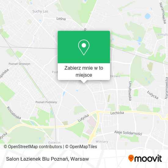 Mapa Salon Łazienek Blu Poznań