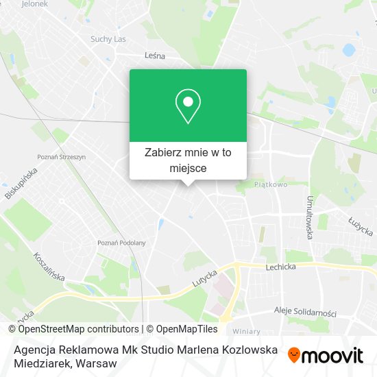 Mapa Agencja Reklamowa Mk Studio Marlena Kozlowska Miedziarek