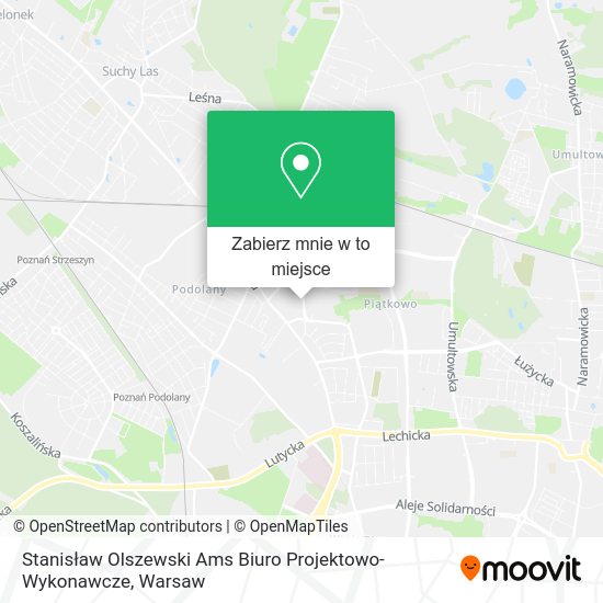 Mapa Stanisław Olszewski Ams Biuro Projektowo-Wykonawcze