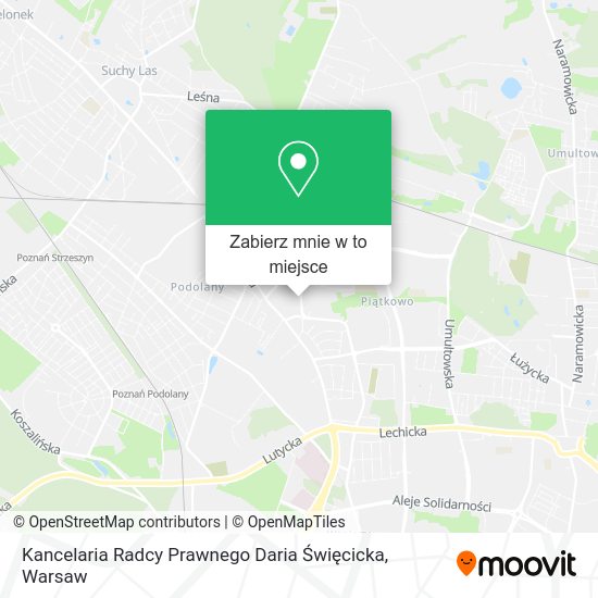 Mapa Kancelaria Radcy Prawnego Daria Święcicka