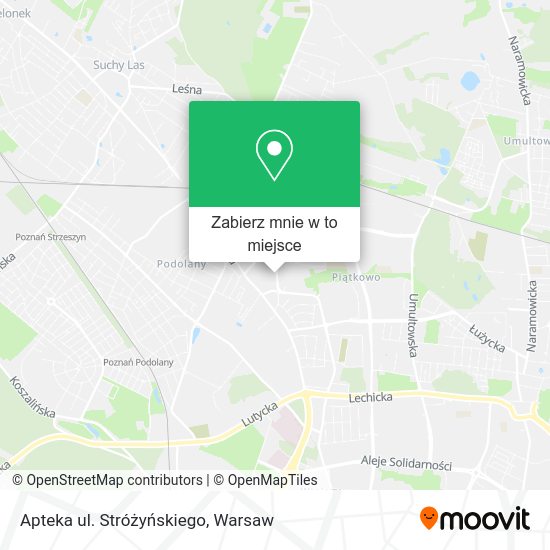 Mapa Apteka ul. Stróżyńskiego