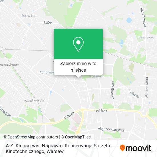 Mapa A-Z. Kinoserwis. Naprawa i Konserwacja Sprzętu Kinotechnicznego