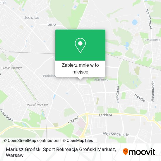 Mapa Mariusz Groński Sport Rekreacja Groński Mariusz