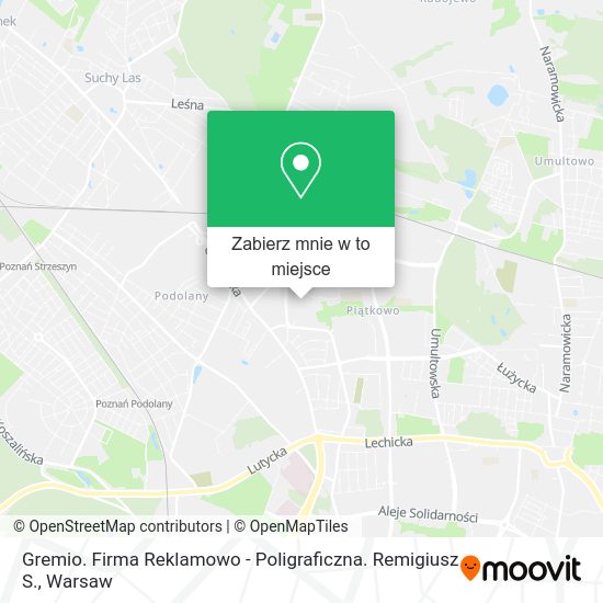 Mapa Gremio. Firma Reklamowo - Poligraficzna. Remigiusz S.