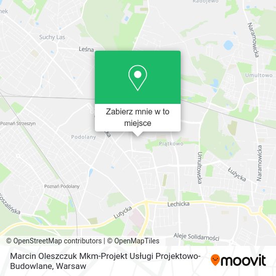 Mapa Marcin Oleszczuk Mkm-Projekt Usługi Projektowo- Budowlane