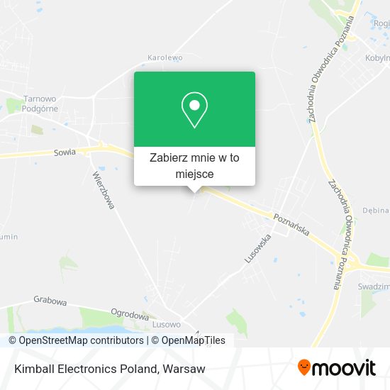 Mapa Kimball Electronics Poland