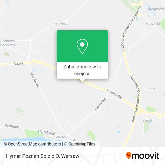 Mapa Hymer Poznan Sp z o O