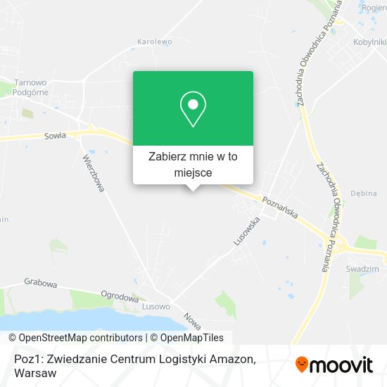 Mapa Poz1: Zwiedzanie Centrum Logistyki Amazon