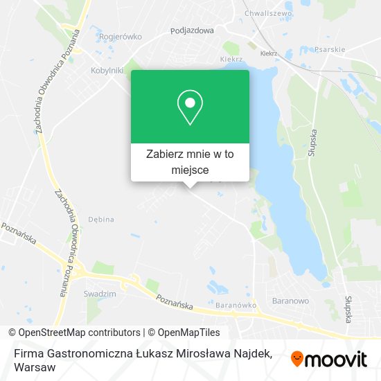 Mapa Firma Gastronomiczna Łukasz Mirosława Najdek