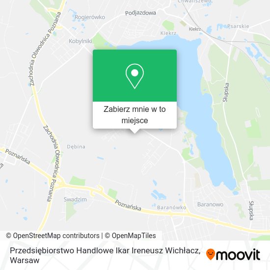 Mapa Przedsiębiorstwo Handlowe Ikar Ireneusz Wichłacz