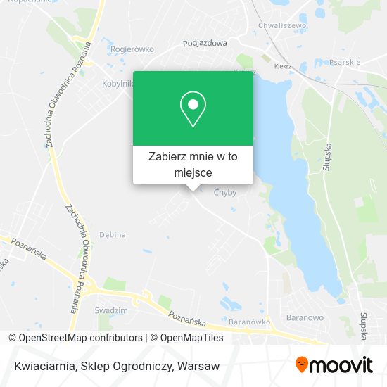 Mapa Kwiaciarnia, Sklep Ogrodniczy