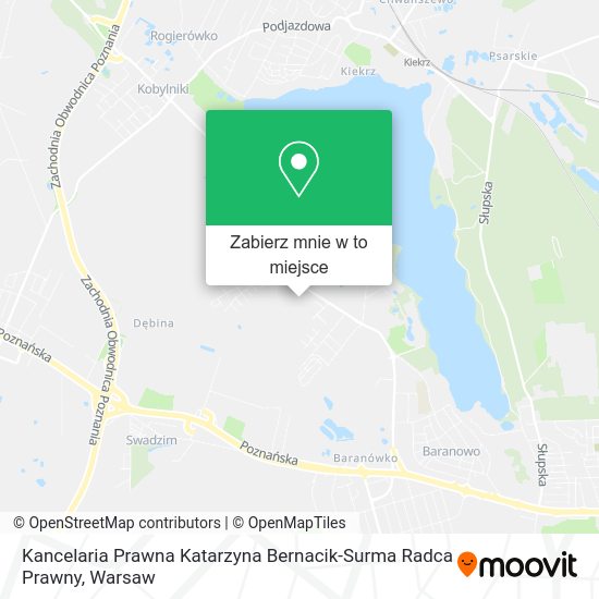 Mapa Kancelaria Prawna Katarzyna Bernacik-Surma Radca Prawny