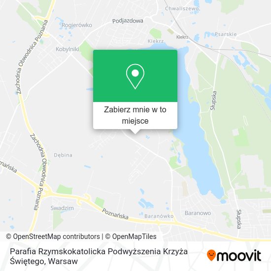 Mapa Parafia Rzymskokatolicka Podwyższenia Krzyża Świętego