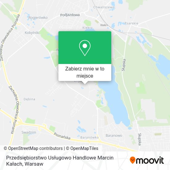 Mapa Przedsiębiorstwo Usługowo Handlowe Marcin Kałach