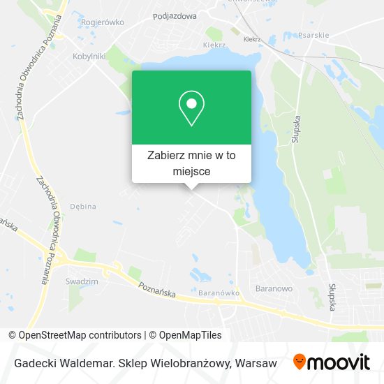 Mapa Gadecki Waldemar. Sklep Wielobranżowy