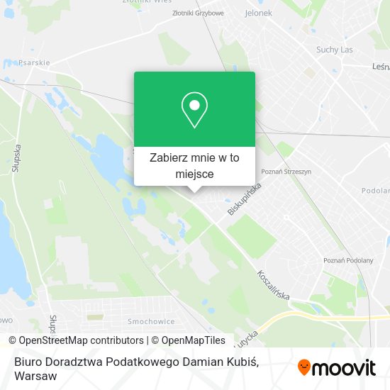 Mapa Biuro Doradztwa Podatkowego Damian Kubiś