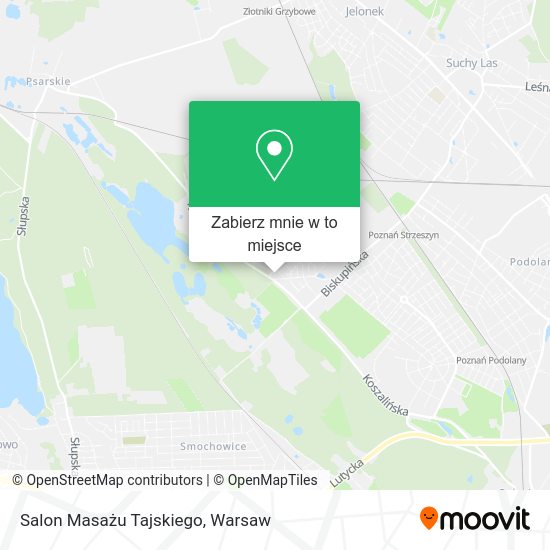 Mapa Salon Masażu Tajskiego