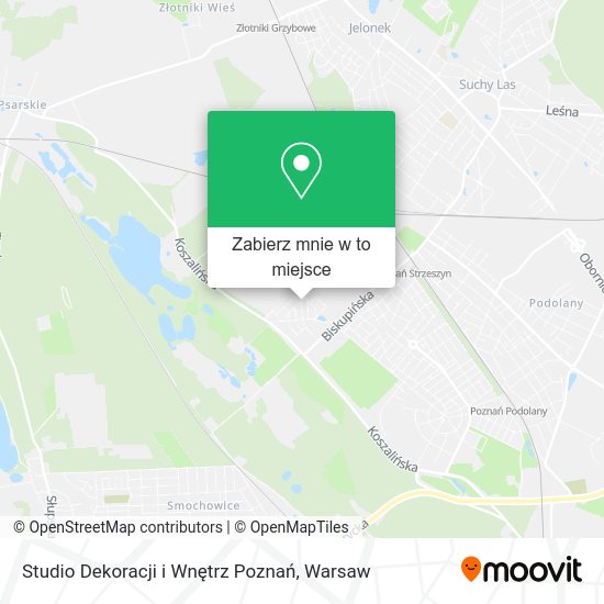 Mapa Studio Dekoracji i Wnętrz Poznań