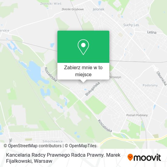 Mapa Kancelaria Radcy Prawnego Radca Prawny. Marek Fijałkowski