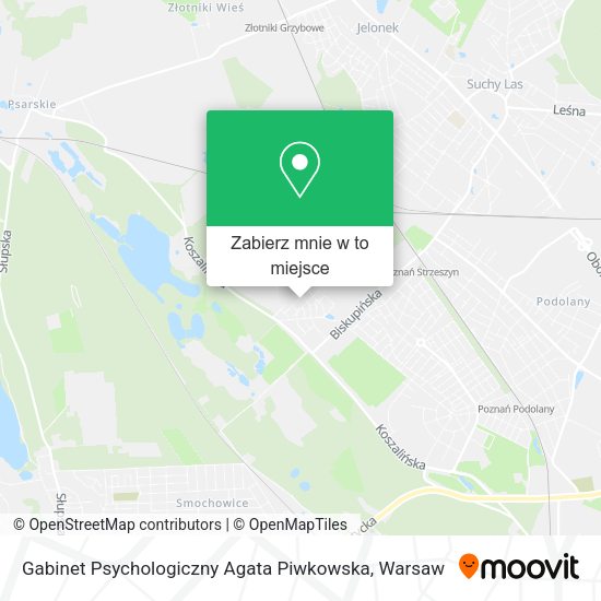 Mapa Gabinet Psychologiczny Agata Piwkowska