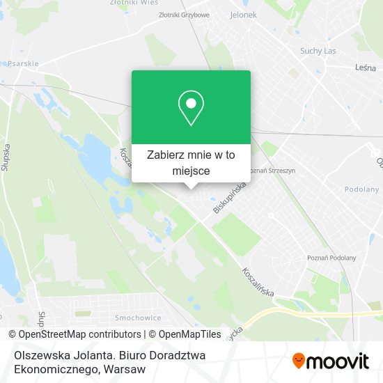 Mapa Olszewska Jolanta. Biuro Doradztwa Ekonomicznego