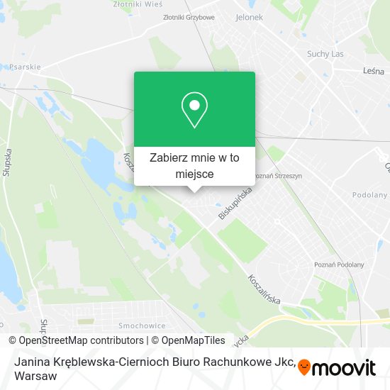 Mapa Janina Kręblewska-Ciernioch Biuro Rachunkowe Jkc