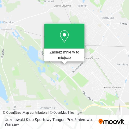 Mapa Uczniowski Klub Sportowy Tangun Przeźmierowo